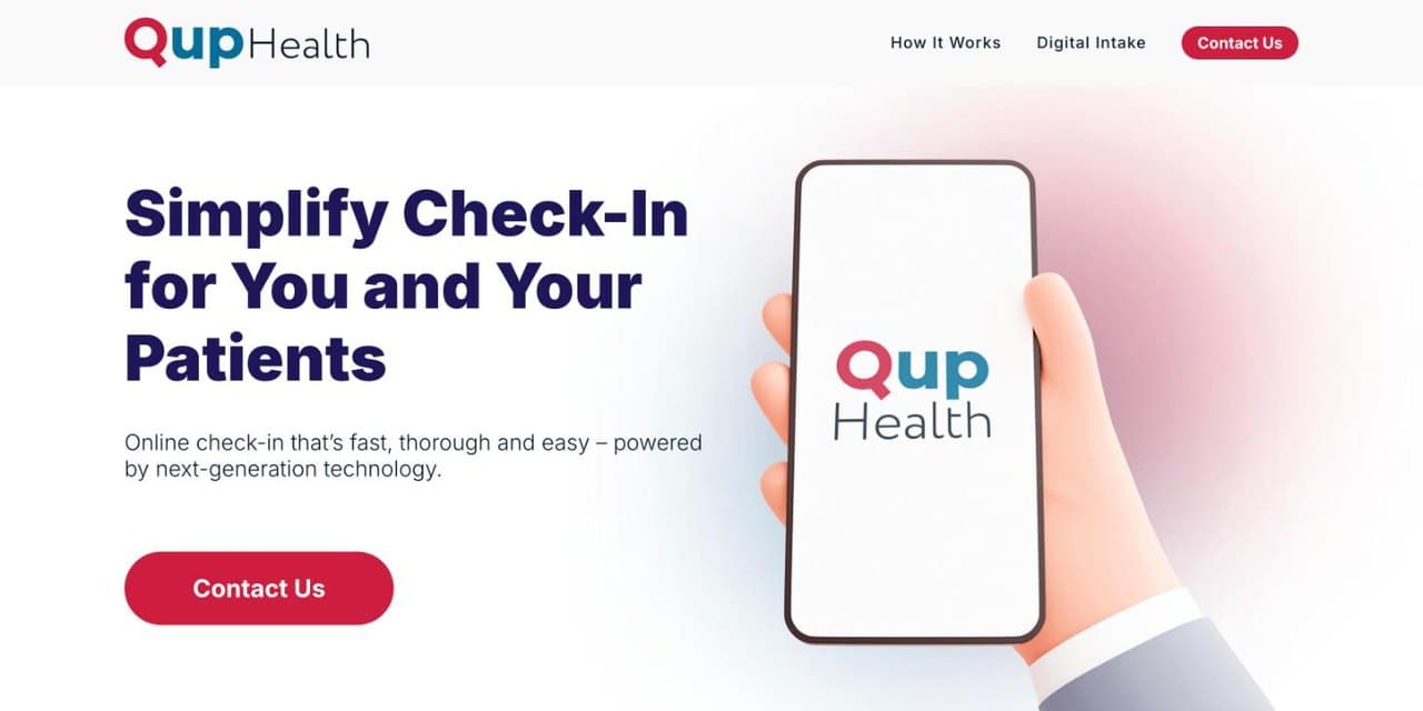 Q Up Health homepage: simplify check-in for you and your patients